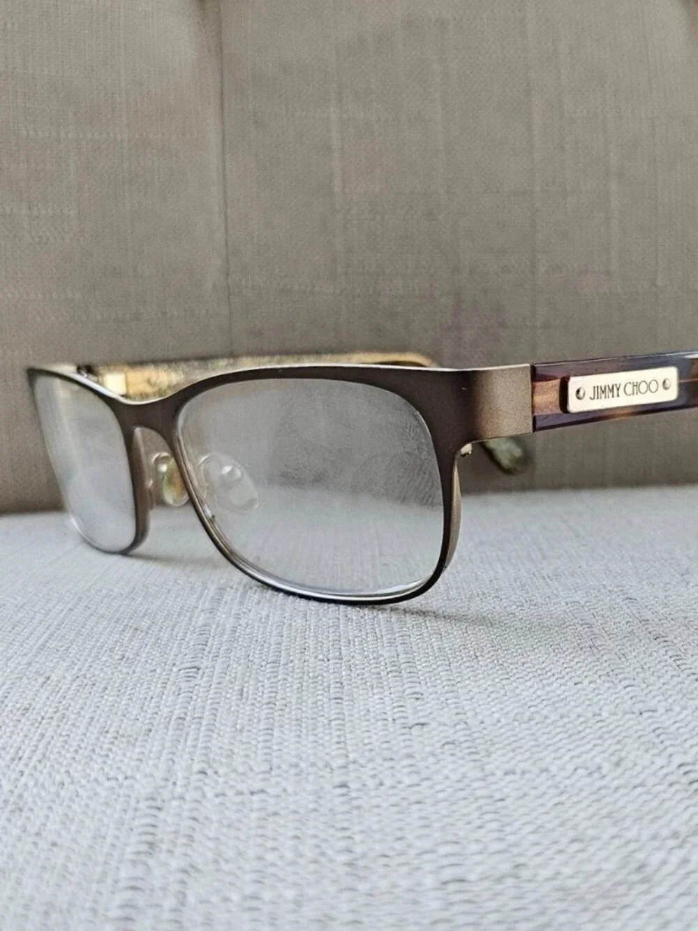 Jimmy Choo Eyeglasses Frame Brown Tone Eyewear 111ENG Glasses made in Italy